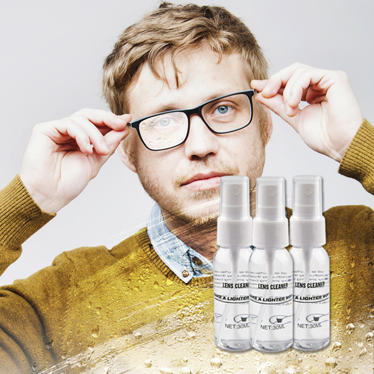 Spray anti-buée pour lunettes de 30 ml pour lunettes de voiture anti-buée