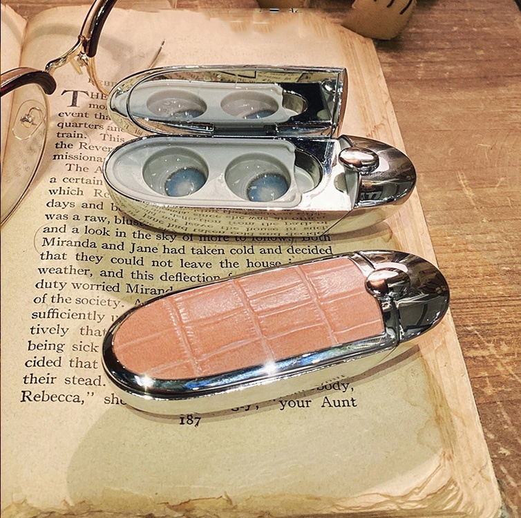 Kit de boîte de voyage pour étui à lentilles de contact de luxe pour rouge à lèvres