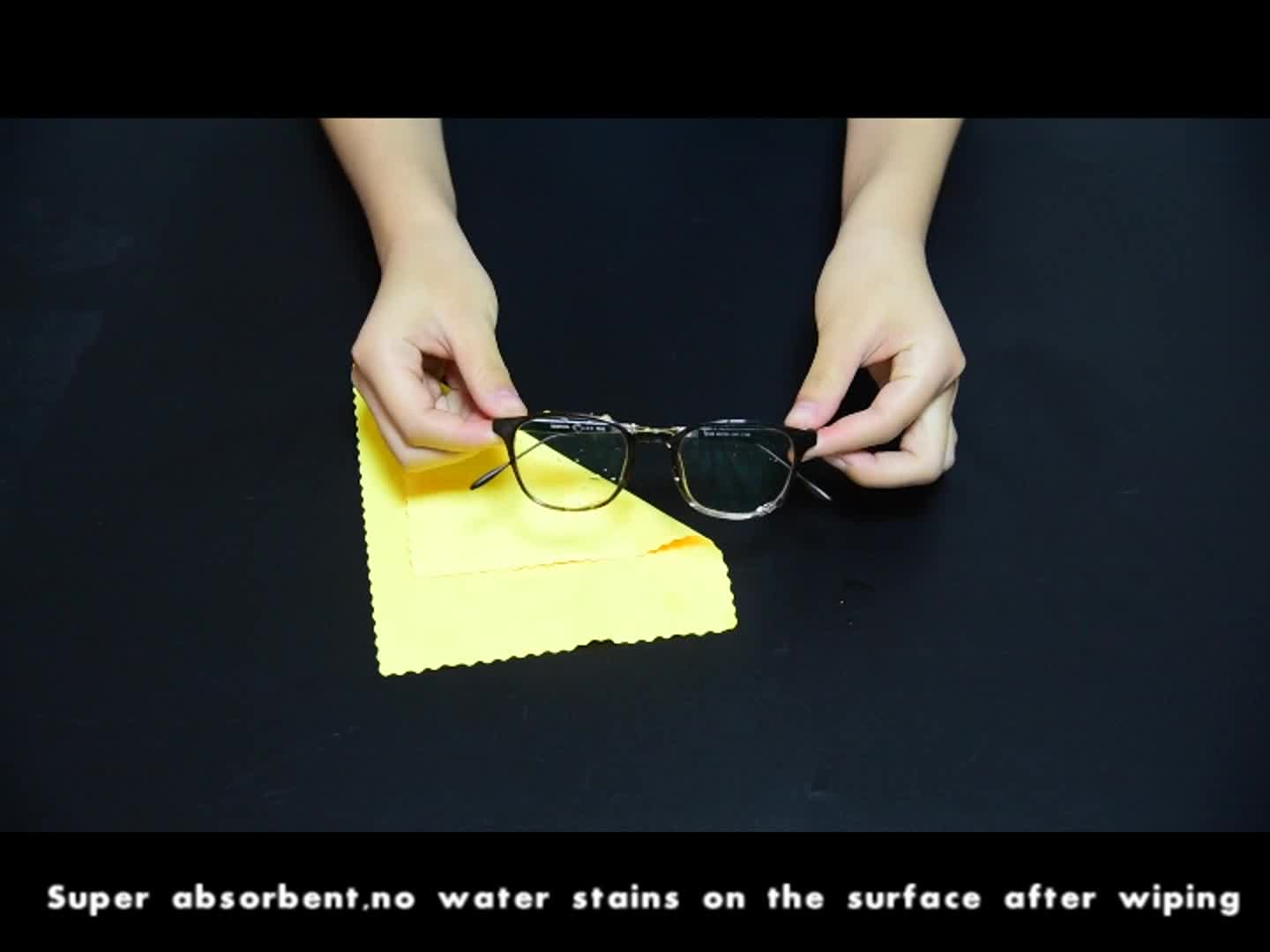 Chiffon à lunettes en microfibre personnalisé avec impression en mousse