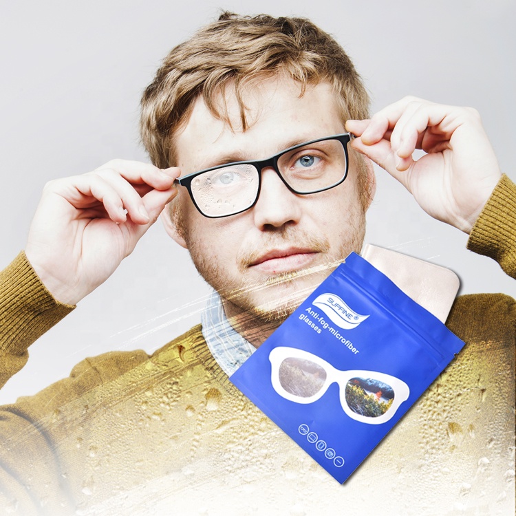 Chiffon anti-buée en microfibre OEM pour lunettes de haute qualité
