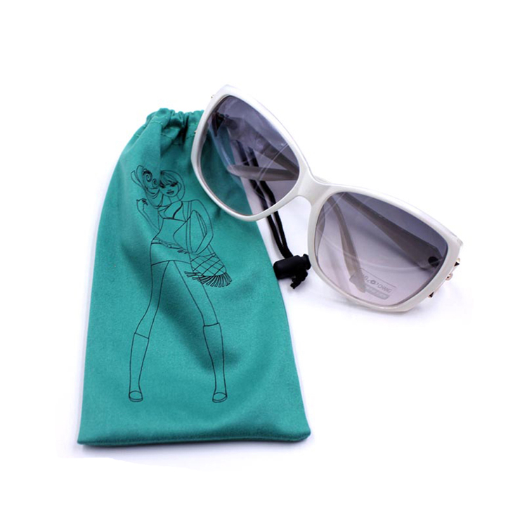 Pochettes de lunettes pliées par taille adaptée aux besoins du client par impression d'écran pour des lunettes de soleil 
